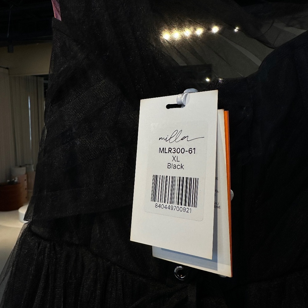 Milla, itsmilla black One-Shoulder Cocktail Tulle Dress - Picture 6 of 7